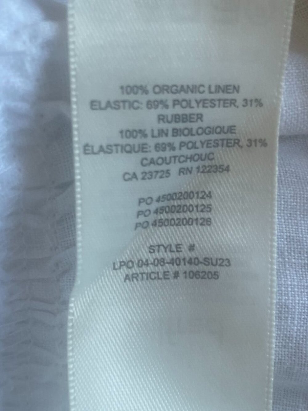 [aritzia] wilfred smocked linen villa dress-white Size M - Picture 5 of 5